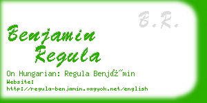 benjamin regula business card